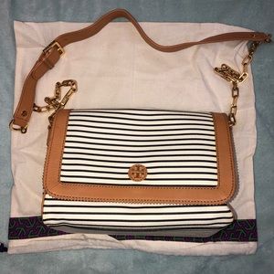 Tory Burch Viva striped crossbody handbag